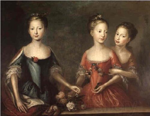 Martin Maingaud The daughters of George II Norge oil painting art